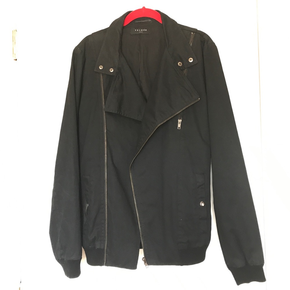Velour Black Lightweight Jacket - image 3